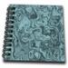 Marbled Design In Teal Mini Notepad 4 x 4 inch db-289387-3