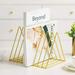 9 Slot Magazine Holder Desktop File Sorter Organizer Triangle Bookshelf Decor Home Office