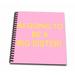 3dRose im going to be a big sister yellow lettering on pink background - Mini Notepad 4 by 4-inch