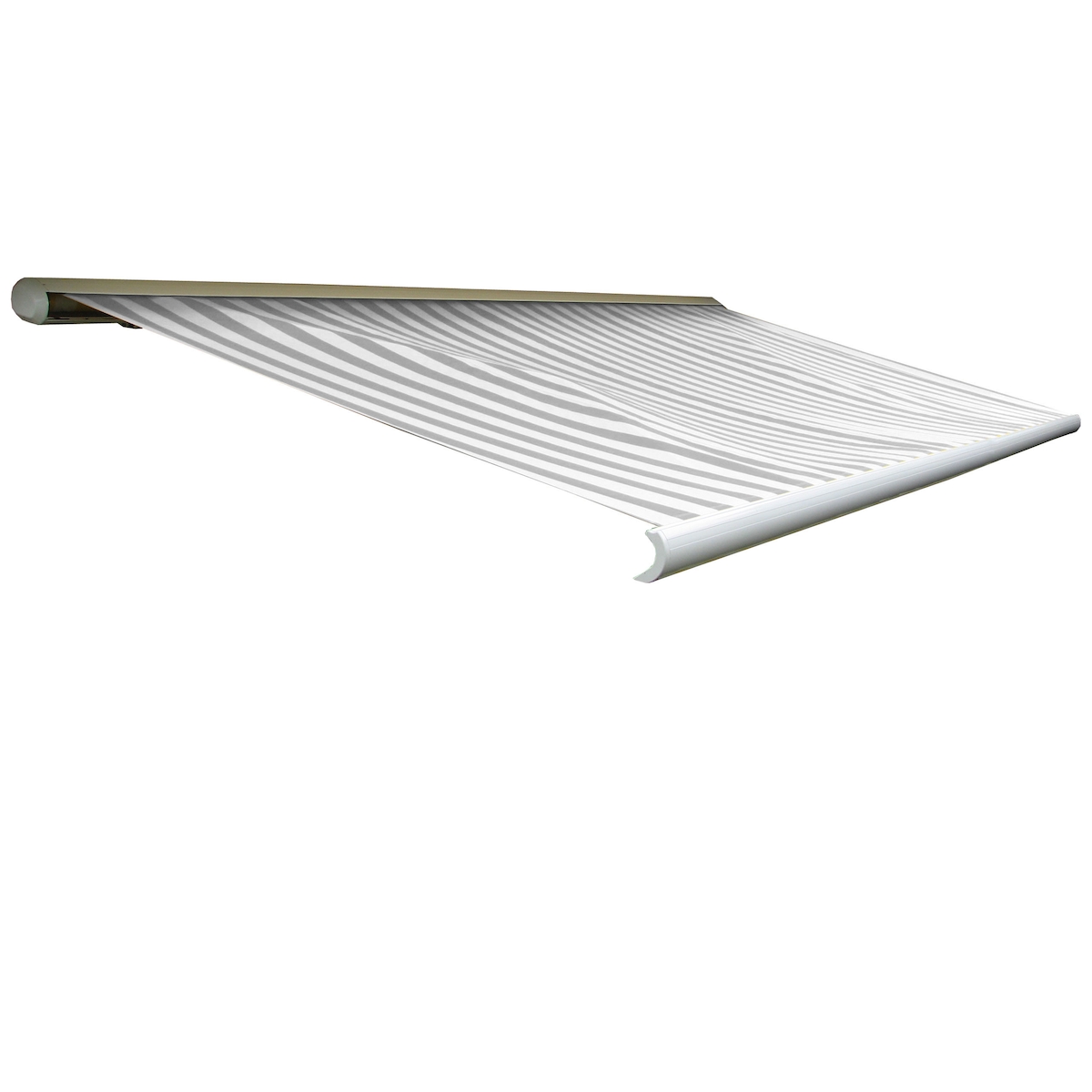 Mendler Elektrische Kassettenmarkise T123, Markise Vollkassette 4,5x3m ~ Acryl Grau/Weiß Image