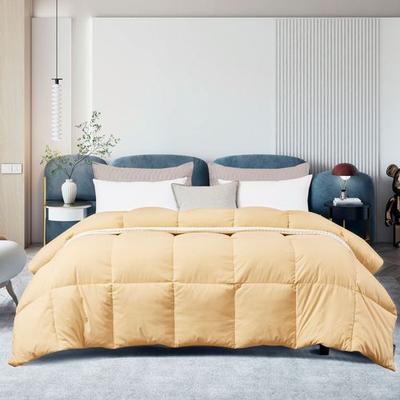 Beautyrest Feather Down Comforter, Full / Queen, Light Gold