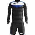 Zeus Argo Torwart Set Langarm Trikot mit Shorts Schwarz Royal