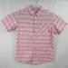 Columbia Shirts | Columbia Men's Size Large Button Up Shirt Short Sleeve Cotton Pink Striped | Color: Pink/White | Size: L