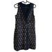 J. Crew Dresses | J Crew 2 Ikat Print Sleeveless Dress Back Zip Side Pockets | Color: Blue/White | Size: 2