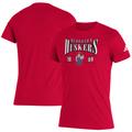 Men's adidas Scarlet Nebraska Huskers Along The Shadow Tri-Blend T-Shirt