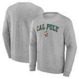 Men's Fanatics Branded Gray Cal Poly Mustangs Campus Sweatshirt