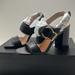 Coach Shoes | Coach C4391 Size 5.5 Women Black Leather Mabel Sandel Shoes | Color: Black | Size: 5.5