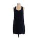 J.Crew Casual Dress - Shift Scoop Neck Sleeveless: Blue Print Dresses - Women's Size X-Small