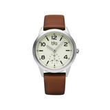 Bia Suffragette Watches Ivory Dial Brown Strap Steel One Size B1020