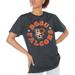 Women's Gameday Couture Charcoal Bowling Green St. Falcons Victory Lap Leopard Standard Fit T-Shirt