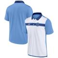 Men's Nike White/Light Blue Brooklyn Dodgers Rewind Stripe Polo