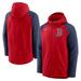 Men's Nike Red/Navy Boston Red Sox Authentic Collection Performance Raglan Full-Zip Hoodie