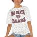 Women's Gameday Couture White Missouri State University Bears Crushing Victory Subtle Leopard Print T-Shirt