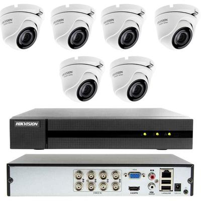 Hikvision - cloud-videoüberwachungskit dvr 8 kanäle 6 kameras 4MP ahd 1 tb