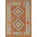 Southwestern Kilim Rug Flatweave Oriental Accent Wool Carpet - 3'4"x 5'0"
