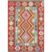 Southwestern Kilim Accent Rug Flatweave Oriental Wool Carpet - 3'4"x 4'10"