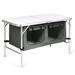 Costway Adjustable Camping Table Aluminum w/ Storage Organizer - See Details