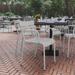 2PK Modern Commercial Grade 2 Slat Indoor/Outdoor Steel Stack Chairs