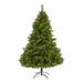 6’ West Virginia Pine Artificial Christmas Tree, Clear LED Lights - 6 Foot