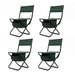 4-Piece Folding Outdoor Camping Chair with Storage Bag, Portable Chair for Camping, Picnics & Fishing, Maximum Load is 280 lbs