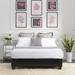 Queen Size Upholstered Platform Bed Black