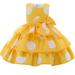 Toddler Girls Casual Polka Dot Dress Pageant Gown Birthday Evening Party