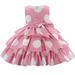 Toddler Girls Casual Polka Dot Dress Pageant Gown Birthday Evening Party