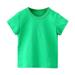 Sentuca Cotton Basic T Shirts for Toddler Baby Boys Girl Soft Solid Color Short Sleeve Loose Fitted Tee Tops