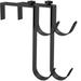 Adifare Pack of 2 Pool Pole Hanger Adjustable No Drill Pool Fence Hooks Set Rust Resistant Pole Holder for Swimming Pool Tools Skimmers Vacuum Hoses Leaf Rakes