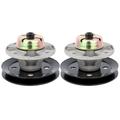 Pack of 2 ECCPP Spindle Assembly w/PULLEY Lawn Mower Spindles Replaces for John Deere AM121342 AM121229