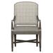 Fairfield Chair Stella King Louis Back Arm Chair Wood/Upholstered/Fabric in Blue | 38.5 H x 24.25 W x 28 D in | Wayfair 8801-04_9508 97_Espresso