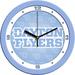 Sun Time NCAA Baby Blue 9.63" Wall Clock Glass/Plastic in Blue/White | 11.5 H x 11.5 W x 1.5 D in | Wayfair ST-CO3-UDF-BWCLOCK