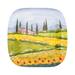 VIETRI Wall Plates Villa w/ Sunflowers Rimmed Square Wall Décor in Blue/Green/Yellow | 16 H x 16 W x 2 D in | Wayfair WAL-7841