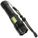 HOMEMAXS 1 Set of Outdoor Flashlight Rechargeable Flashlight Portable Flashlight Telescopic Zoom Flashlight