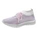 KaLI_store Womens Casual Shoes Womens Sneakers Tennis Shoes - Comfort Lightweight Non Slip Shoes for Gym Running Work Casual Pink 8