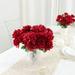 Efavormart 12 Bushes | Burgundy Artificial Silk Chrysanthemum Flower Bouquets