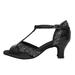 ZIZOCWA Summer Flat Sandals for Women 2023 Soft Sole Sandals for Women And Fashion Women s Rhinestone High Heel Buckle Latin Dance Shoes Sandals Dance 7.5