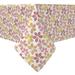 East Urban Home Square Tablecloth, 100% Cotton, 60x60", Colorful Chestnut Leaves Cotton Blend in Gray/Pink/Yellow | 60 W x 60 D in | Wayfair