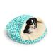 Snoozer Pet Products Wag Pool & Patio Cozy Caves Snoozer Indoor/Outdoor Round Cozy Cave Dog Bed Polyester/Synthetic Material in Blue | Wayfair