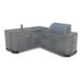 Arlmont & Co. Heavy Duty Waterproof Outdoor Right Facing Kitchen Cover, Patio L-Shaped Sectional Lounge Set Cover in Gray | Wayfair