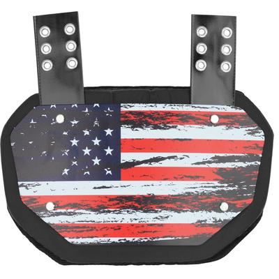 Sports Unlimited Distressed USA Flag Football Back Plate