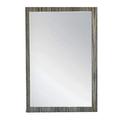 Noe 39 Inch Modern Wood Frame Rectangular Portrait Mirror Grey