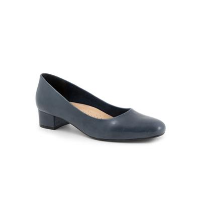 Wide Width Women's Dream Pump by Trotters in Navy (Size 11 W)