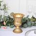 BalsaCircle 2 Gold 6 Mini Compote Vases Trumpet Style Flower Pedestals Pots Party Events Decorations Supplies