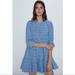 Zara Dresses | Blue Zara Tiered Mini Dress | Color: Blue/Red | Size: L