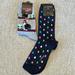 J. Crew Accessories | J Crew And Hot Sox Set Of Christmas Socks | Color: Blue/Gray | Size: Os