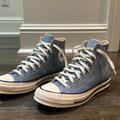 Converse Shoes | Barely Worn High Top Converse W 9.5 | Color: Blue | Size: 9.5
