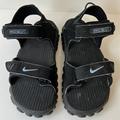 Nike Shoes | Nike Vintage Mens Acg Sandals Sport Hiking Water Active Adjustable Strap Size 7 | Color: Black/Blue | Size: 7