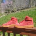 Nike Shoes | Nike Shoes | Nike Air Force 1 Hi Suede 749266 601 | Color: Orange/Red | Size: 8 | Color: Red | Size: 8