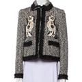 Gucci Jackets & Coats | Gucci King Spaniels Tweed Jacket It 42 | Color: Black/Gray | Size: S